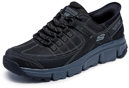 Skechers Men's Summits AT Hands Free Slip-in Sneaker, Black/Charcoal, 10 Wide