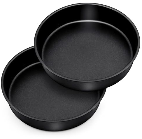 HaWare Backform 2er Set, Antihaft Rund Kuchenform Backformen mit Edelstahlkern, 20cm Kuchenbackform für Geburtstag/Hochzeit/Weihnachten, Ungiftig & Gesund, Leicht zu Lösen