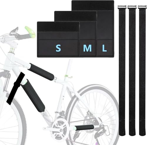 Rwekdza Fahrrad Rahmenschutz für Thule-Fahrradträger Carbon Fahrrad E Bike, Fahrrad Rahmen Befestigung Schutz vor Kratzern Transportschutz Fahrrad Kettenstrebenschutz für 9-21cm Fahrrad Rahmen