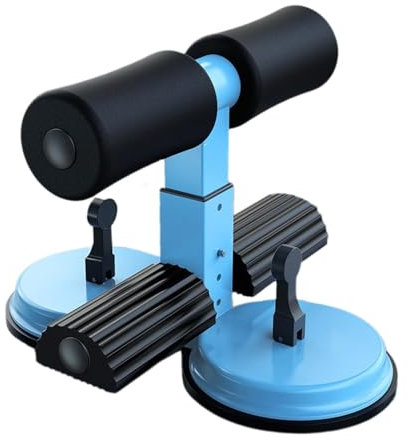 Tragbare Sit-Up-Stange, Sit-Up-Gerät mit rutschfestem Griff, Trainingsgerät für Bauchmuskelübungen, Sit-Up-Trainer mit Saugnapf, höhenverstellbares Trainingsgerät