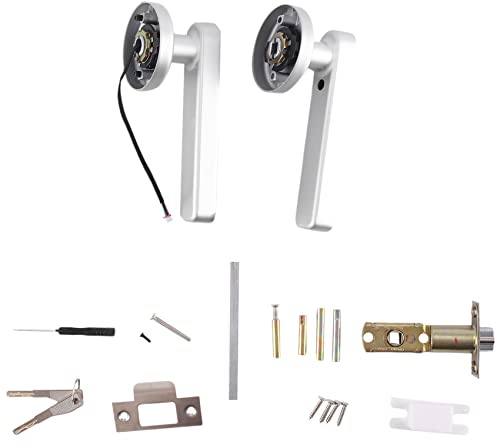 CosyCaya Cerradura Puerta Inteligente Cerradura Puerta Entrada Sin Llave Cerradura Puerta Teclado con Manija, Cerradura Puerta Huella Digital con Control WiFi AplicacióN Tuya