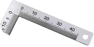 Outil de mesure précis - Pied à coulisse à chanfreiner double fonction - Pour angle intérieur et extérieur - Instrument de mesure chanfrein