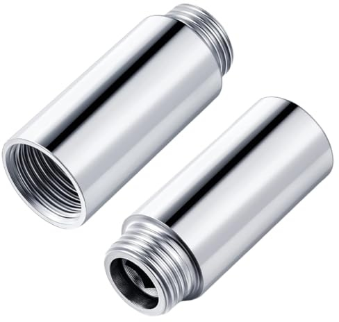GHPKOTW 2 Piezas Tubo De Extensión De Cabezal De Ducha Brazos De Extensión De Ducha De Acero Inoxidable Extensor De Cabezal De Ducha De Mano para Baño Accesorio Alcachofa Fija