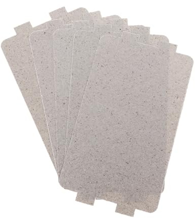 LALADEFIEE 5 Pezzi Fogli Isolanti in Mica Microonde Piastre Resistenti al Calore per Forno Microonde Copertura Guida D’Onda per Accessori Casa e Cucina