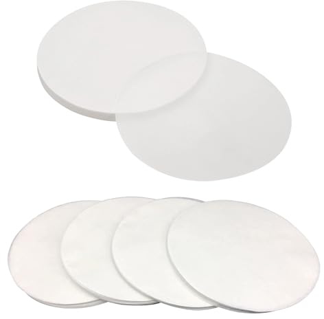 Pack of 100 Pcs - Round Greaseproof Baking Paper Circles, 41gsm Tin Liners (10 Inches)