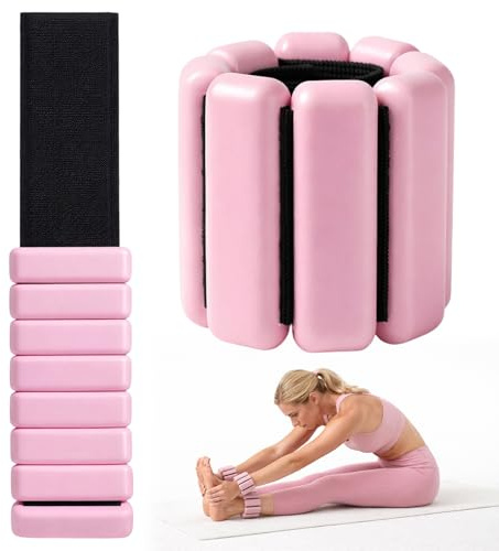Lot de 2 poids de poignet réglables pour le pied ou le poignet pour la marche, la course, le jogging, la gymnastique