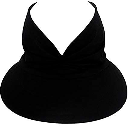 Yeehliny Damen Visor Cap Sonnenvisor Breite Krempe Sonnenhut Elastische Sonnenschild Tenniskappe Sommer UV-Schutz Leicht Strandvisor Casual Sport Kappe für Golf Tennis Laufender (B)