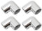 4PCS 2 Weg 90 Grad Boot Handlauf Fitting 25mm ID 316 Edelstahl Rohr Ellenbogen Joint Connector für Schiff Yacht