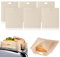 6 PCS Toaster Bags, Non-Stick Toaster Bags, Reusable Nonstick Toasted Sandwich Bags for Toaster Microwave Grilled Cheese Sandwiches Pizza