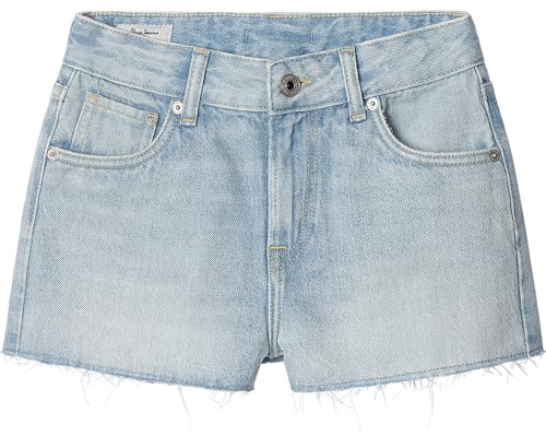Pepe Jeans Pantalones Cortos Acampanados para niña HW Jr, Azul (Denim - Pr5), 10 años