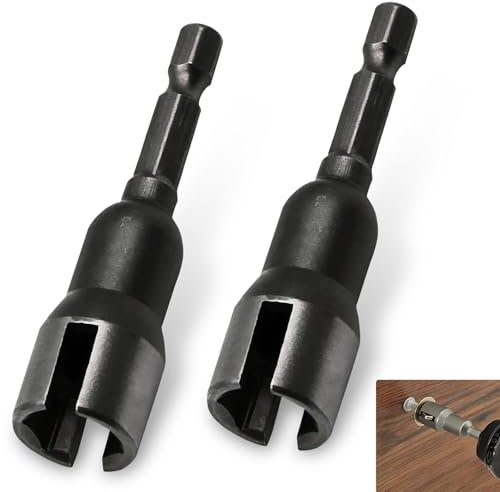 JawGrew Juego de destornilladores de tuerca de ala, llave hexagonal ranurada, tuercas de ala de ranura, herramienta de mantenimiento, para tornillos, ojo en C, perno Q-hanger, universal para