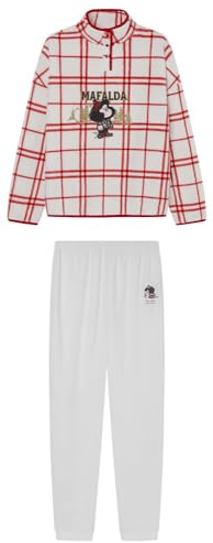 Women'secret Pijama Largo Mafalda Wild Red Collection, XS