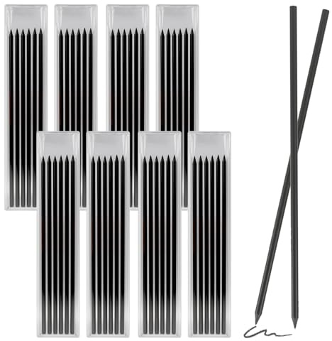 48 Pièces Mines de Crayon de Chantier 2.8mm, Recharges de Crayons de Charpentier, Recharges Imperméables en Graphite pour Crayons de Charpentier - pour Menuiserie, Construction et Marquage Précis