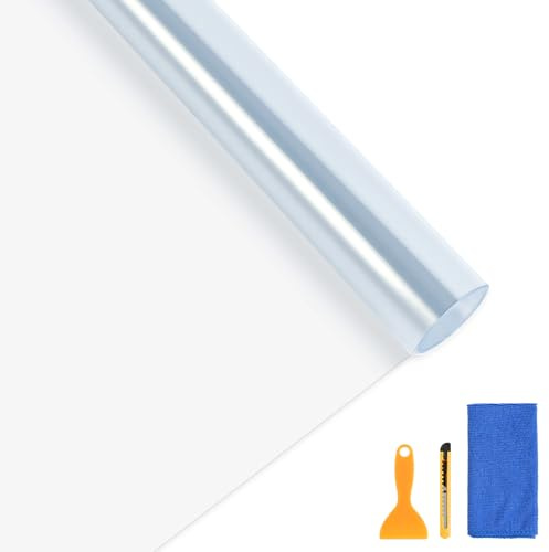 DiULi Paint Protection Film 30cm x 3m, Clear Transparent Self-Adhesive Vinyl Wrap for Car Motorcycle Bike, Anti-Scratch Anti-Stone Chip Protection, with Squeegee, Knife & Microfiber Towel
