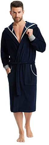 LEVERIE Peignoir sportif ou robe de chambre classique homme. Fabriqué dans l'UE.