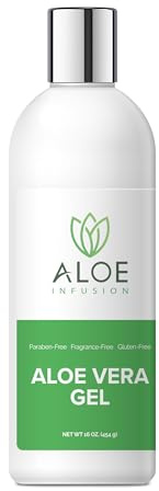 Aloe Infusion Aloe Vera Face & Body Cream – Natural Moisturizer for Dry, Sensitive & Irritated Skin – Hydrating, Non-Greasy Lotion with Shea Butter & Manuka Honey – After-Sun Care & Eczema Cream, 16oz