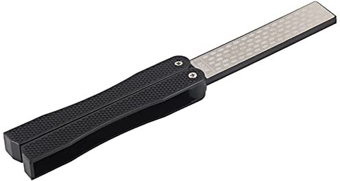 Tyenaza Affûteur, Affûteur d'outils de Jardin, Aiguiseur de Couteaux Double Face(Le Noir)