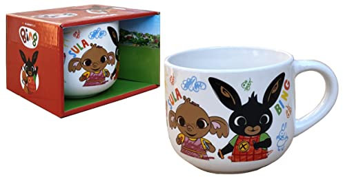 CARTOON Tasse en céramique, Bing et Sula, large tasse jumbo, 380 ml, en boîte