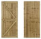 Featheredge Wooden Garden and Side Gates, Fully Framed and Capped (v2)(H-1800, W-850, Natural (Light Green) Finish)