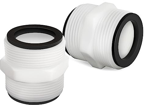 3,8 cm Poolschlauchverbinder, Ersatz für Intex Coleman oberirdische Pool-Filterschläuche, Adapter, 2 Stück