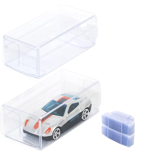 Vitrina Transparente de 100 Piezas, Caja de exhibición de encimera, Soporte Organizador de Cubos, protección a Prueba de Polvo, Vitrina para Figuras de acción, Juguetes, coleccionables, Modelo de