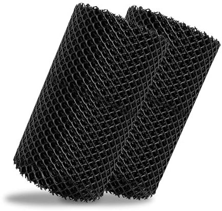 Aibulo 16cm x 5m Mesh Gutter Guard (2-Pack) - Prevent Gutter Blockages, Debris & Moss Build-Up - Ideal for Leaves, Twigs, and More