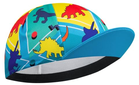 Corsehild Cycling Cap with Sun Visor, Lightweight Polyester Bike Hat for Men & Women, Breathable Under Helmet Design for Road Biking & Outdoor Sports