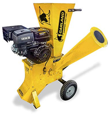 GARLAND CHIPPER 1190 TQG-V24 – Biotriturador gasolina 4T, 420 cc, 9 kW (12 CV), tritura ramas hasta 9 cm y broza 1 cm, cuchillas y martillos, ruedas neumáticas, enganche remolque agrícola