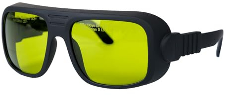 ZAC Gafas de protección láser OD 7+, gafas de seguridad láser 800-1100nm/830-980nm/1000-1095nm protección ocular de longitud de onda para limpiador láser de fibra (XI-05P (limpieza))