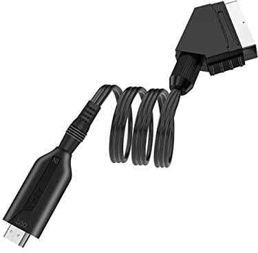 DIYEAH Cable De Conexión Convertidor De Scart Vídeo De Cable Scart Convertidor De Audio y Vídeo Para Uso Salas De Cine