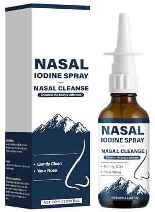 Miracle Manuka Nutramd Iodine Nasal Spray – Cleanses & Refreshes Your Nasal Passages – Iodine & Fulvic Acid Blend – 100% Natural Mineral Formula – 60 ML(1PC)