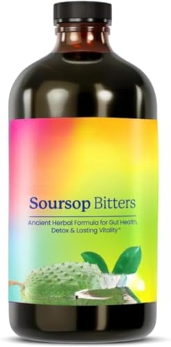 Amargo de guanábana: apoya la salud digestiva y la función inmune, limpieza interna, sin gluten, vegetariano