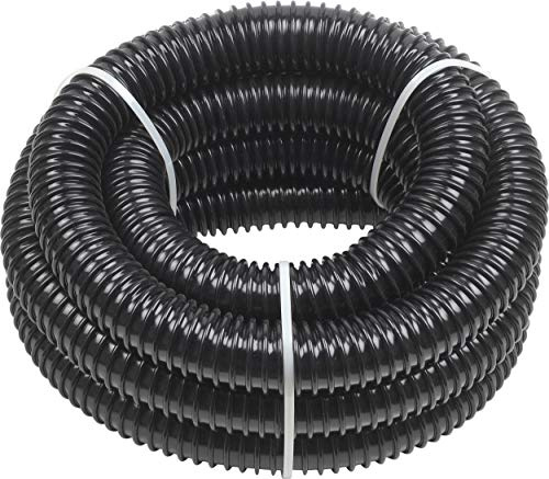 Meister flerfunktionsslang – för be- och dränering – lämplig för pumpar, filter- och suganläggningar – flexibel & vevfast/dammslang/spiralslang 25,4 mm (1 tum) 4 m svart