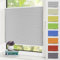 Zarnan Plissee Klemmfix ohne Bohren Grau 110x120cm(BXH) UV-Schutz Fenster Plissee innen Plisseerollos ohne Bohren Faltrollo mit Klemmträger easyfix Jalousie Sichtschutz und Sonnenschutz