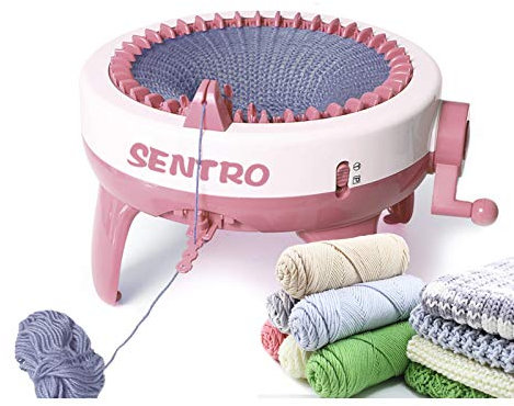FYGAIN SENTRO Strickmaschine, 40 Nadeln Smart Weaving Loom Strickmaschine, Strickbrett Rotierende Doppelstrickmaschine, Strickmaschinen Webmaschine Kit für Erwachsene und Kinder
