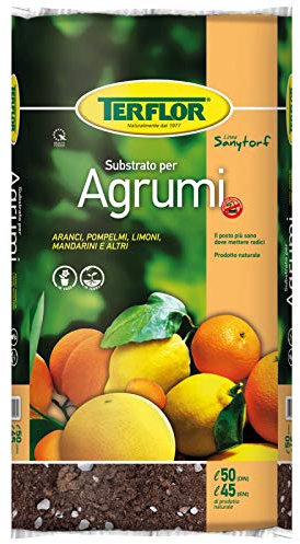 Terriccio Torba per Agrumi Substrato da 20 Lt Nutrimento Protezione Naturale