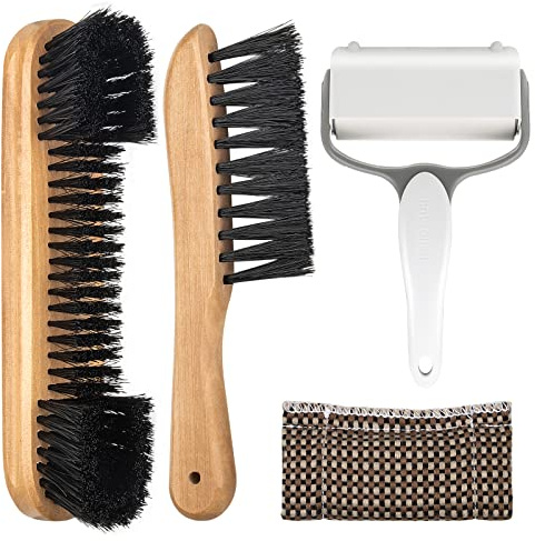 Adhafera Pool Table Brush Cleaner Kit, Brush Made of Pure Solid Wood and Nylon Bristle, Snooker Accessories for Snooker Table