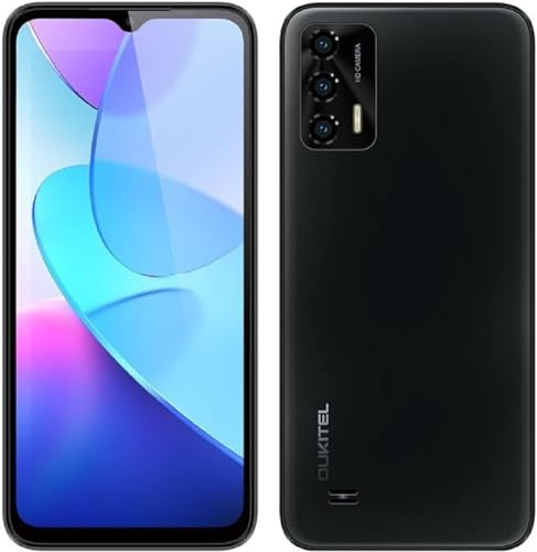 OUKITEL Android 12 Smartphone utan kontrakt C31, 3 GB 16 GB, Dual SIM SD (3-kortplats), Helio A22 2,0 GHz fyrkärnig mobiltelefon, 5150 mAh batteri, 6,52 tum HD+ skärm, 5 MP+13 MP kamera, Type-C GPS