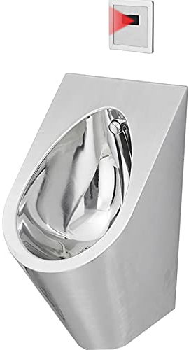 Haushaltsprodukte Herren-Urinale, Infrarot-Sensoren, Spülung, Wand-Urinal Aus Edelstahl, Vertiefen, Automatisches Spülventil, Toilettentank-Armaturen, Urintank, Geeignet Für Badezimmer, Hotel, Schul