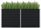 Cozynest Garten Hochbeet Gemüsebeet Pflanzbeet Gartenbeet Frühbeet Pflanzkasten Blumenkasten Blumenbeet Hochbeet Anthrazit 160 x 80 x 77 cm Verzinkter Stahl