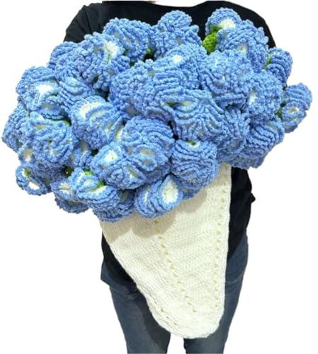 VCSZYAFX Coperta di fiori all'uncinetto fai da te Coperta di fiori lavorata a mano Per L'Arredamento Della Casa(Color1)