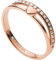 Fossil Ring Für Frauen Vintage Glitz, Länge: 21,5 X 20 X 6 Rose Gold Edelstahl Ring, JF03460791