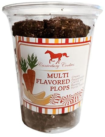CANTERBURY COOKIES Multi Flavor Plops Horse Treats - 20 oz Container