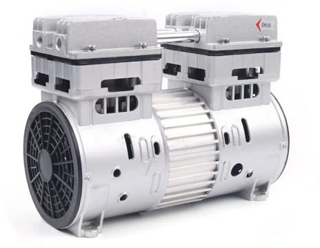 750W 8 bar Compresseur D'air Sans Huile Compresseur Silencieux Grand Ventilateur de Refroidissement Protecteur Thermique Intégré,Peut Pour Compresseur de Réfrigération, Compresseur de Climatisation