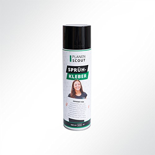Planenscout Sprühkleber mit Dosierventil Schaumstoffkleber Kontaktkleber für Polsterarbeiten und Akustikschaum 500ml
