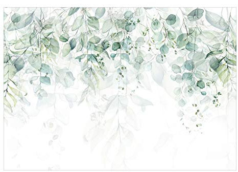 murando Fotomurales Hojas 400x280 cm XXL Papel pintado tejido no tejido Decoración de Pared decorativos Murales moderna Diseno Fotográfico Oficina Naturaleza Plantas Como Pintado b-C-0615-a-b