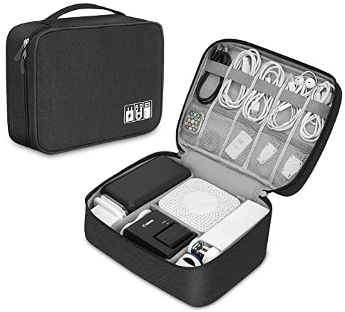 XINGXINRONG Borsa Accessori Elettronici, Elettronica Viaggio Borsa Custodia Cavi Organizzatore per Caricatore Portatile, Chiavetta USB, Auricolare, Scheda SD,Power Bank, Hard Disk, 1 CONFEZIONE