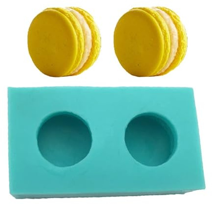 Diy Mould Fondant 2Pcs Macaron Shaped Fondant Cake Silicone Mold Chocolate Mold Baking Tools