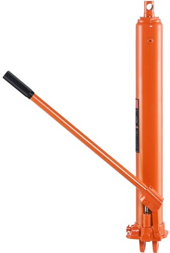 VEVOR Cric Idraulico Lungo, Cilindro di Sollevamento Motore 8 Tonnellate Base a Forcella, Cilindro Idraulico per Paranchi di Sollevamento Motore, Garage/Negozio, Meccanico, Agricolo