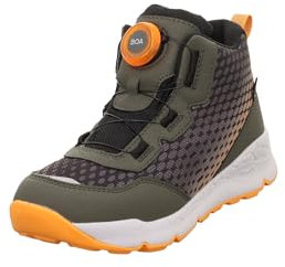 Superfit Jungen Free Ride Leicht Gefütterte Gore-tex Sneaker, Grün Orange 7000, 36 EU
